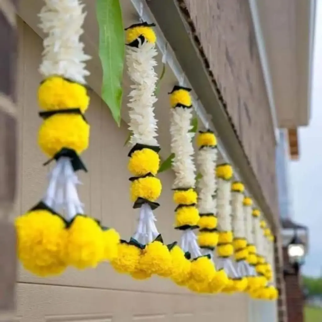  Diwali Decorations Strings yellow Jasmine 