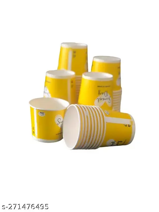 Disposable Paper Glass Paper Cups for Tea Size-90ml  Packed of 50 Pieces