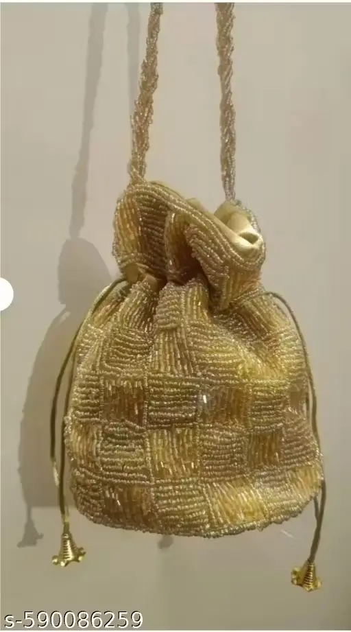 golden  potli bag 11 x 15 CM