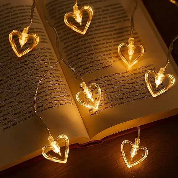  Heart String indoor Lights 1 Pc, 4m, 8 Led,   