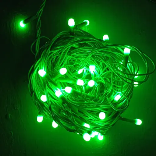 Led Green bulb String Lights - 12 Meter 42 LED Bulb -