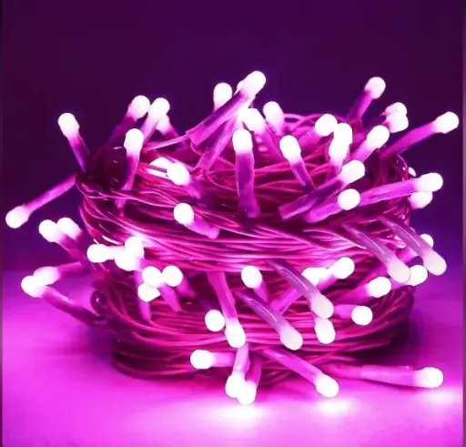 Led strip bulb Lights - 12 M pink  25 LED Bulb -