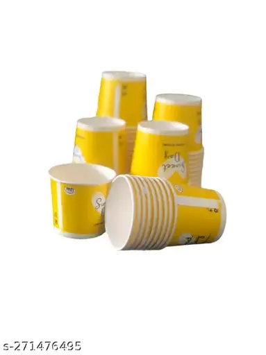 Disposable Paper Glass Paper Cups for Tea Size-90ml  Packed of 50 Pieces